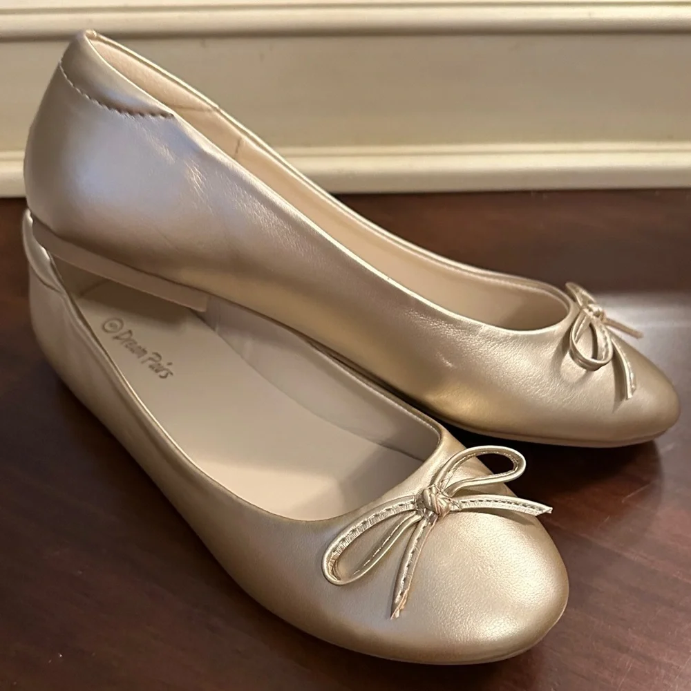 Dream Pairs Gold Bow Flats - Picture 3 of 3